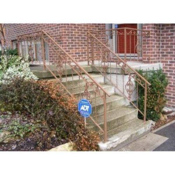 Composite Anti-Slip Stair Tread 48 in. Grey Step Cover