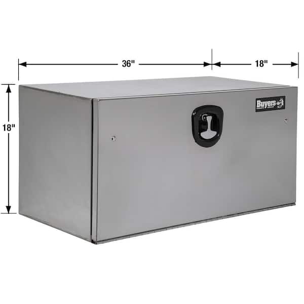 18 in. x 18 in. x 36 in. Stainless Steel Underbody Truck Tool Box with Stainless Steel Door