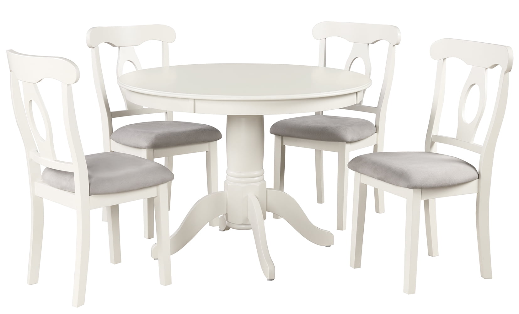 Angel Line 5 - Piece Lindsey Dining Set, White