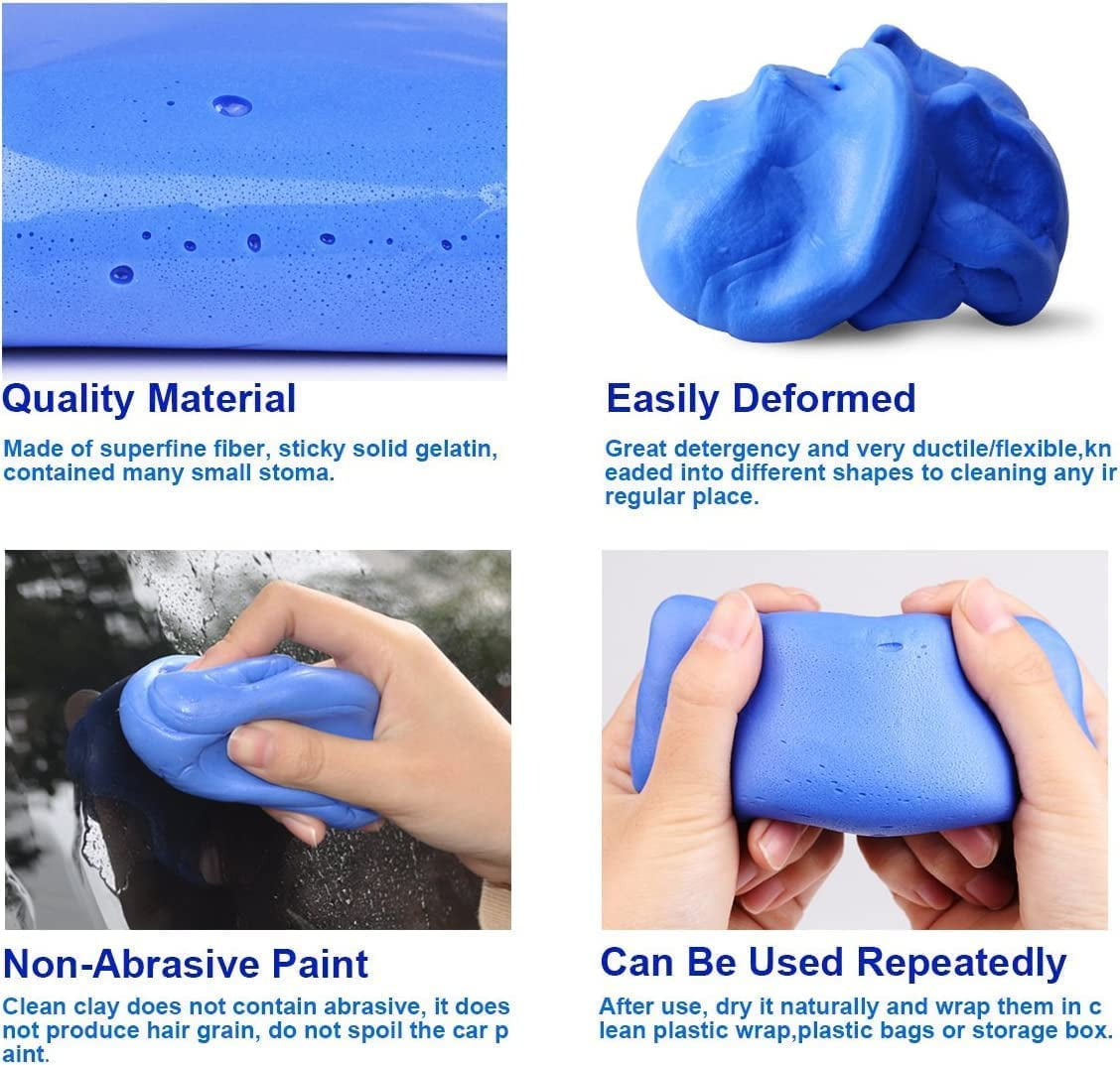 8 Pack 800g Car Clay Bar Auto Detailing Magic Clay Bar Cleaner for Car Wash Car Detailing Clean