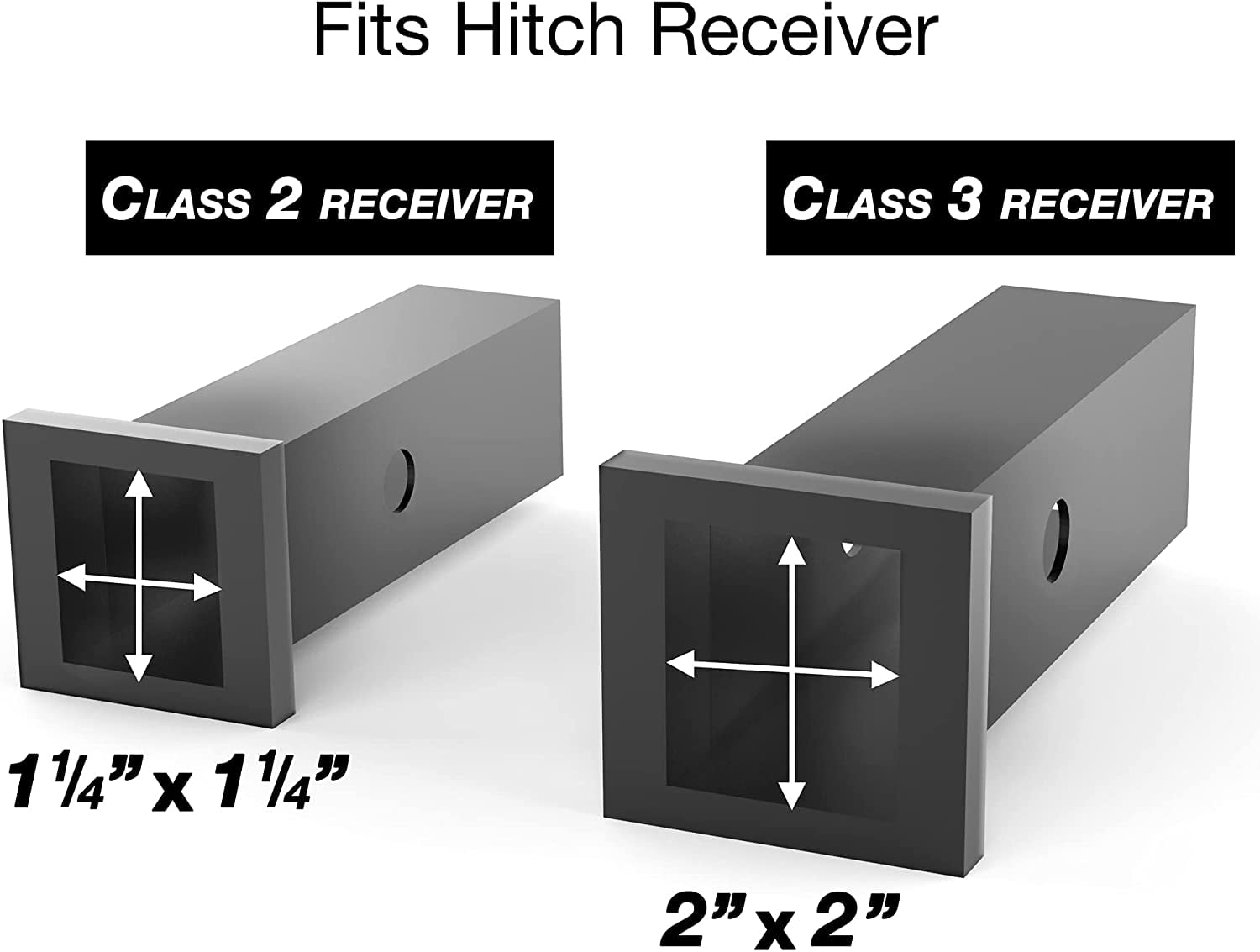 Oxgord Automotive  trailer Hitch Tightener Anti-Rattle Stabilizer Single U-Bolt for 1.25