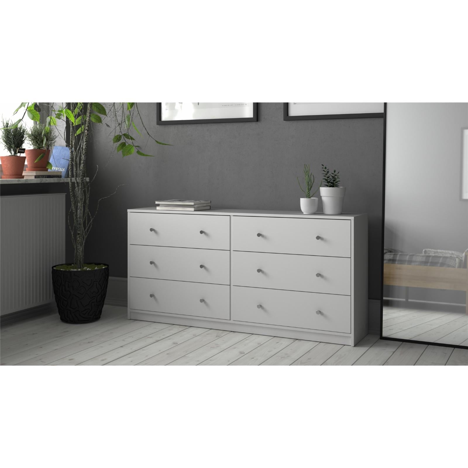 Studio 6 Drawer Double Dresser, Coffee