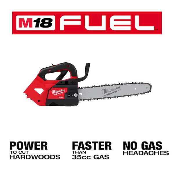 M18 FUEL 14 in. 18V Lithium-Ion Brushless Cordless Battery Top Handle Chainsaw (Tool Only)