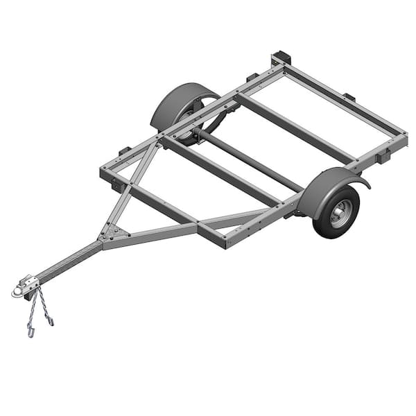 Galvanized 2 ft. Kit Trailer Tongue Extension Hitch