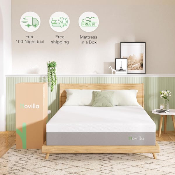 Queen Medium Gel Memory Foam 12 in. Mattress Bed-in-a-Box Mattresses, Oeko-Tex Standard 100 Certification