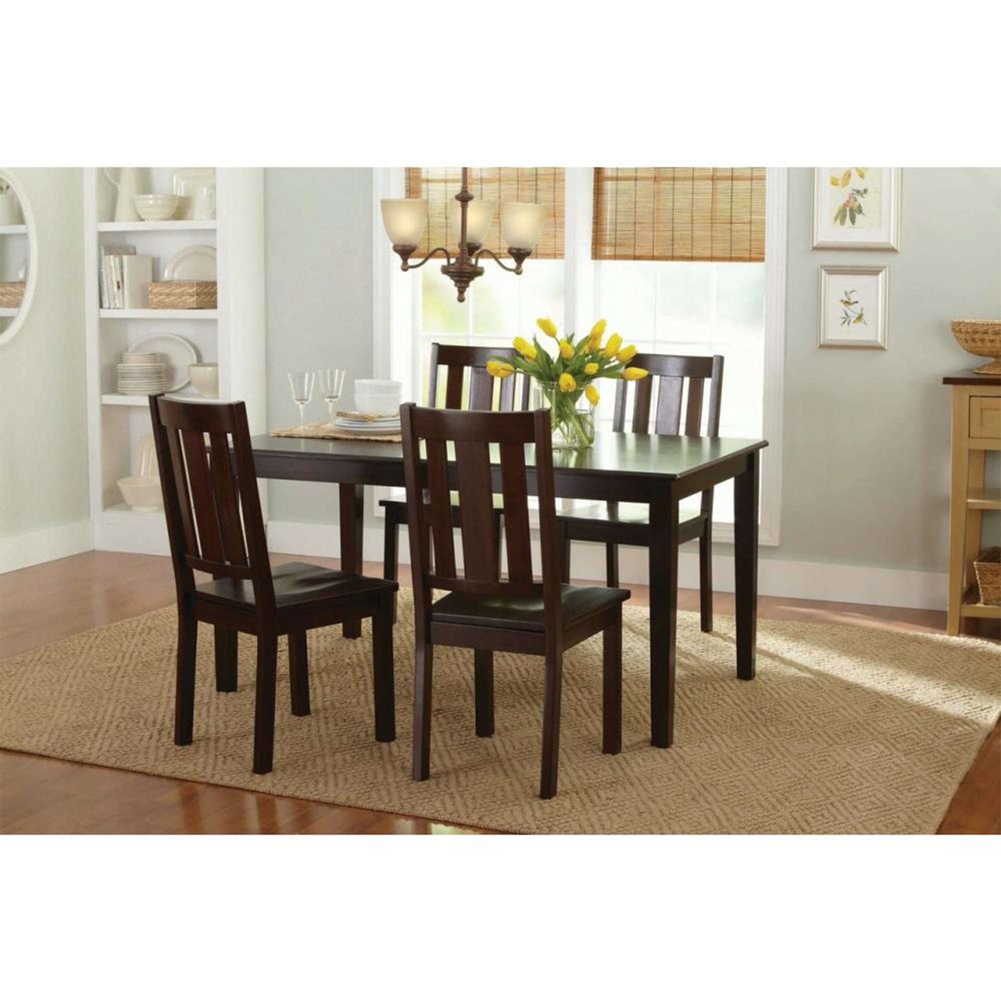 Better Homes and Gardens Bankston Dining Chair, Set of 2, Mocha
