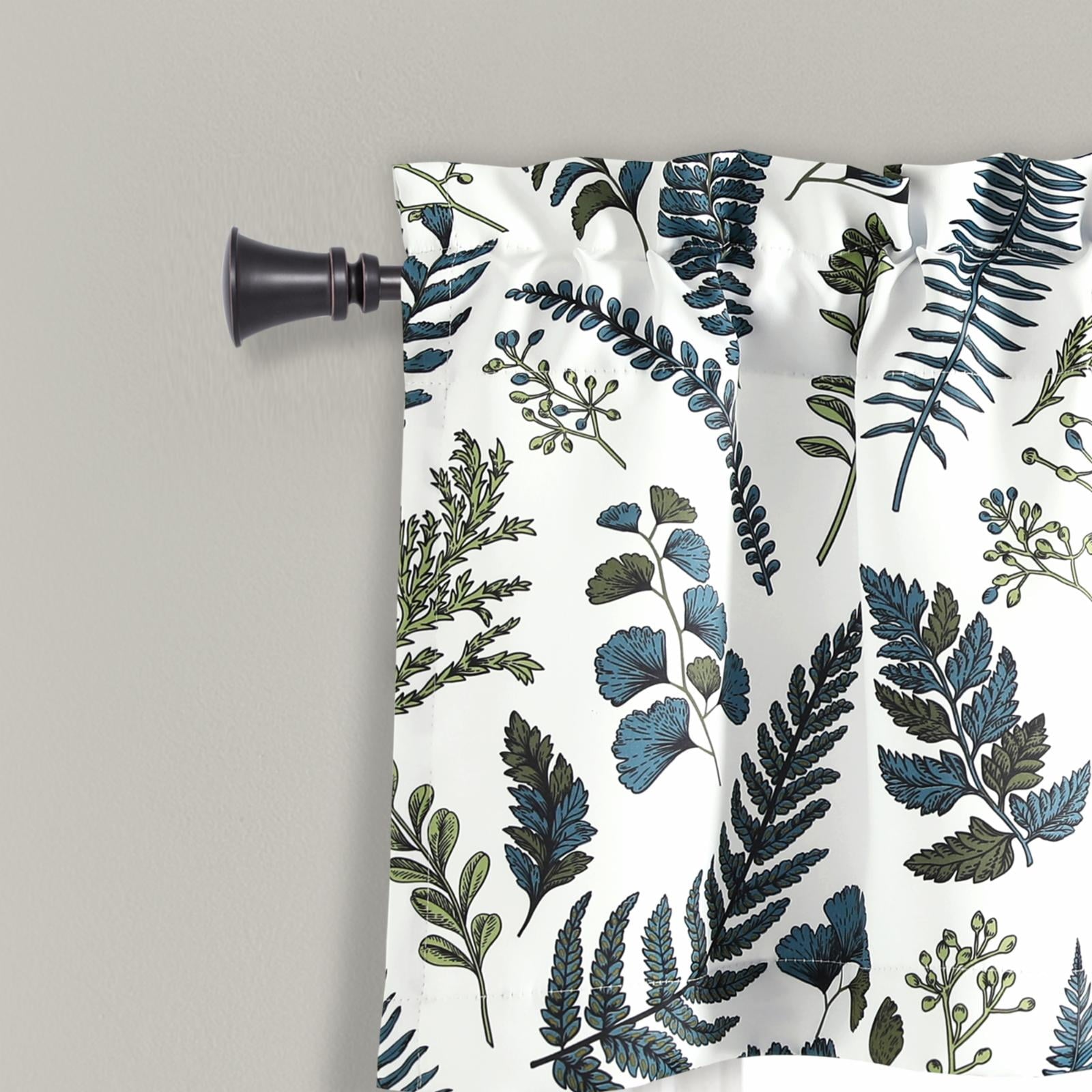 Lush Decor Devonia Allover Valance - White/Green - 18 x 52