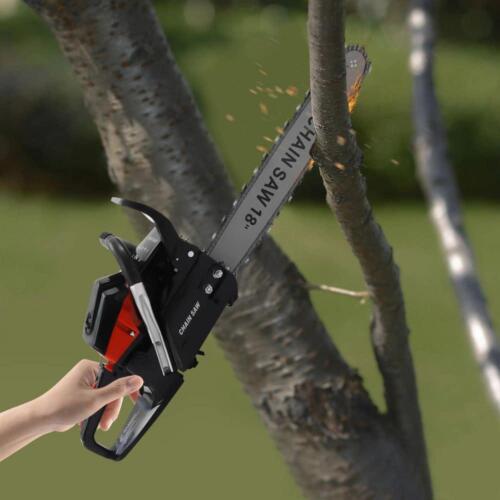 Yiyibyus Gas Chainsaw 18" 58 cc 2-Stroke Rear Handle Chainsaw Power Equipment