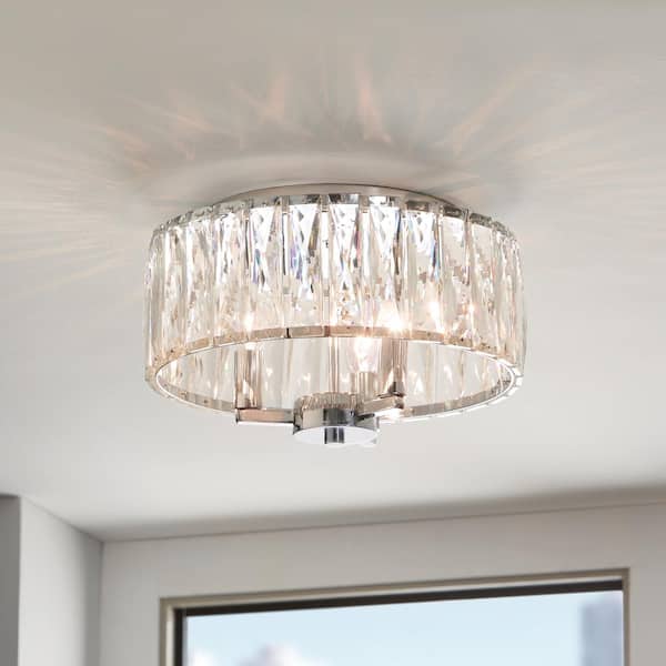 Atherton 3-Light Chrome Flush Mount