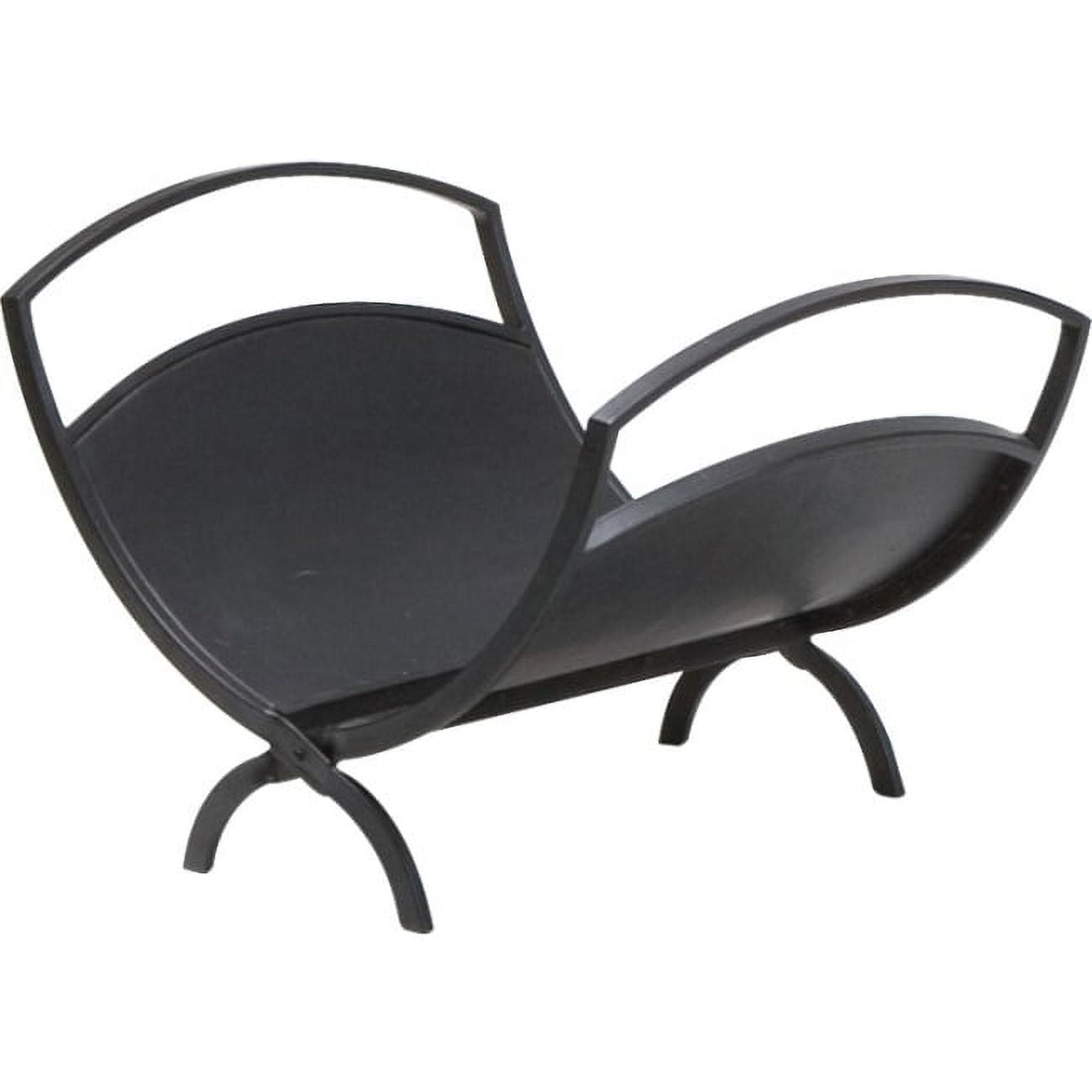 Panacea 15946 Black Fireplace Log Bin Powder Coated Steel