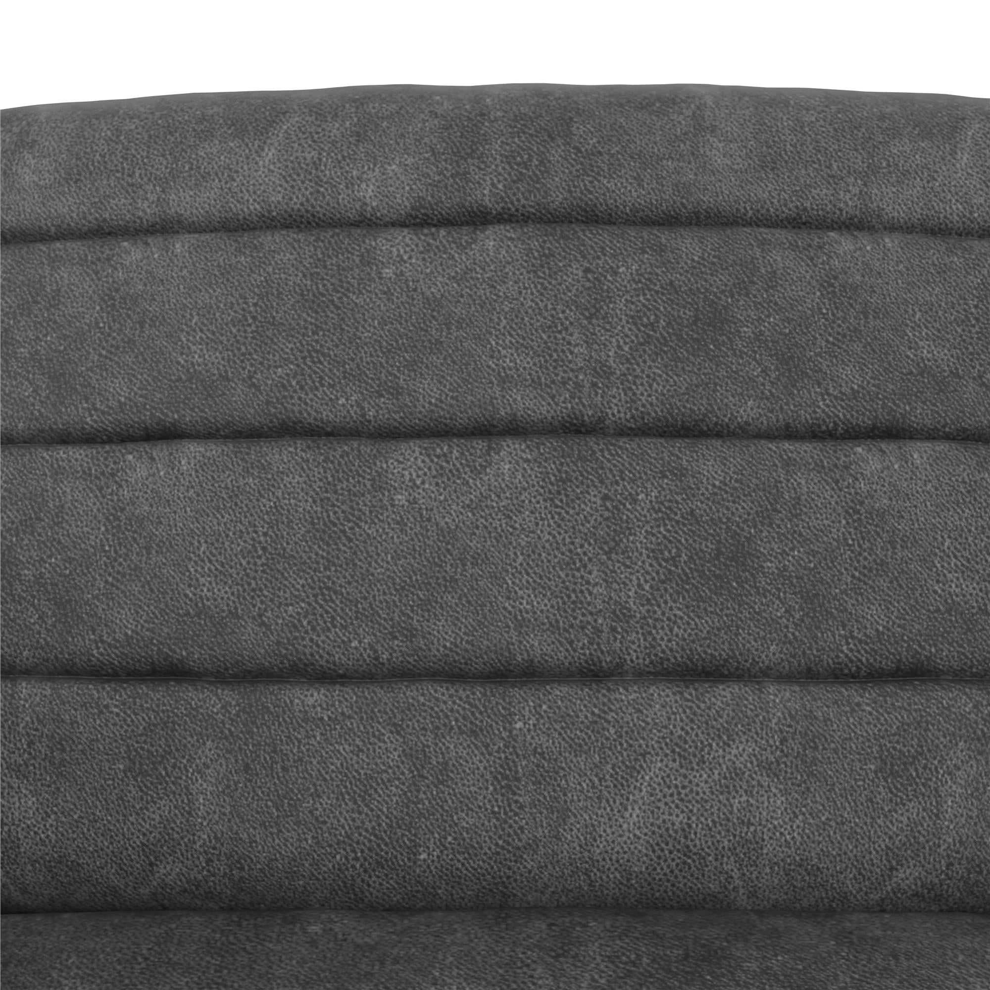 DHP Sadie Futon Sofa Bed and Couch Sleeper, Distressed Charcoal Black Faux Leather