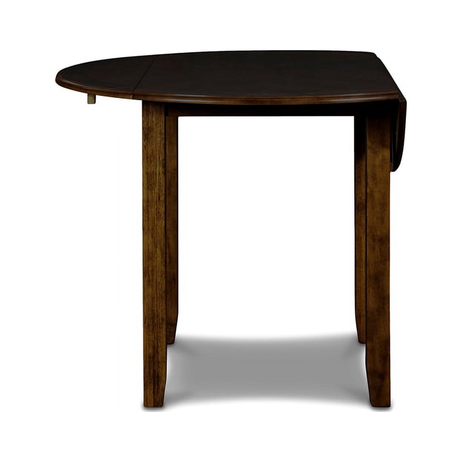 New Classic Furniture Gia Solid Wood Dining Drop Leaf Table W/2 Chairs in Brown