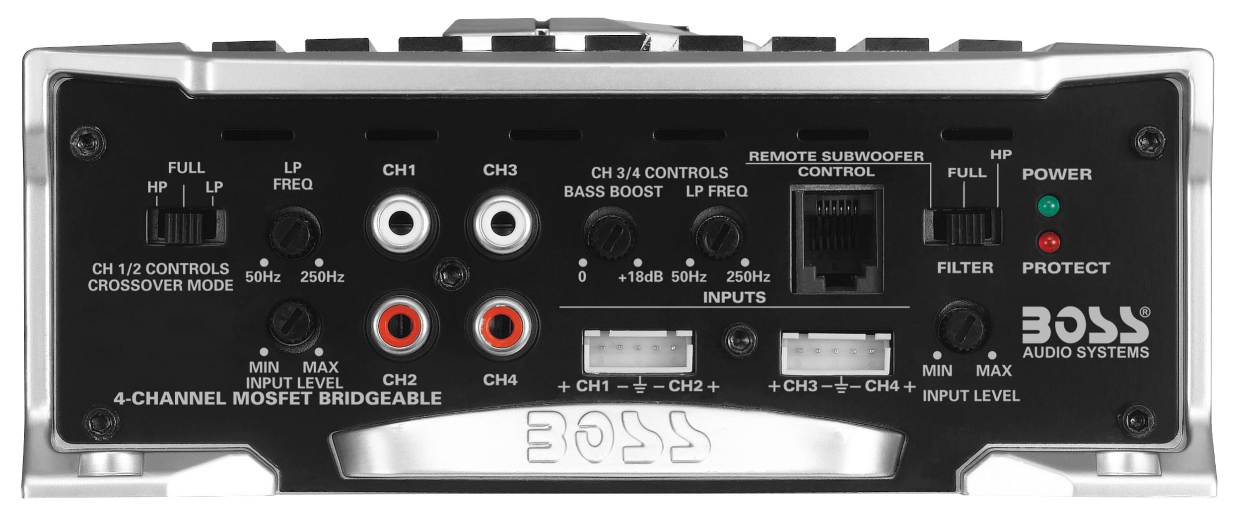 BOSS Audio Systems AR1600.4 4 Channel Car Amplifier, 1600 Watts, Mosfet Power