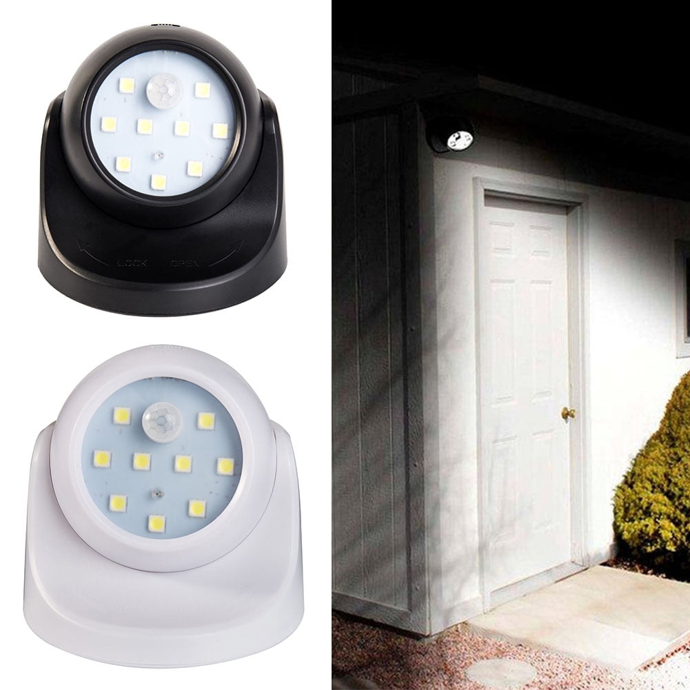 Nyidpsz LED Security Lights 360° Battery Operated Outdoor Motion Sensor Indoor Outdoor for Garden Security Led Light