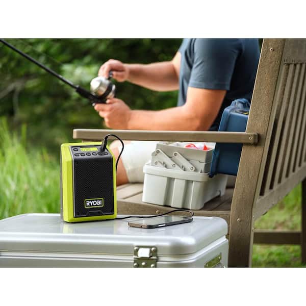 ONE+ 18V Cordless 2-Tool Combo Kit with 1/2 in. Impact Wrench, Compact Radio w/ BLUETOOTH, 4.0 Ah Battery, and Charger