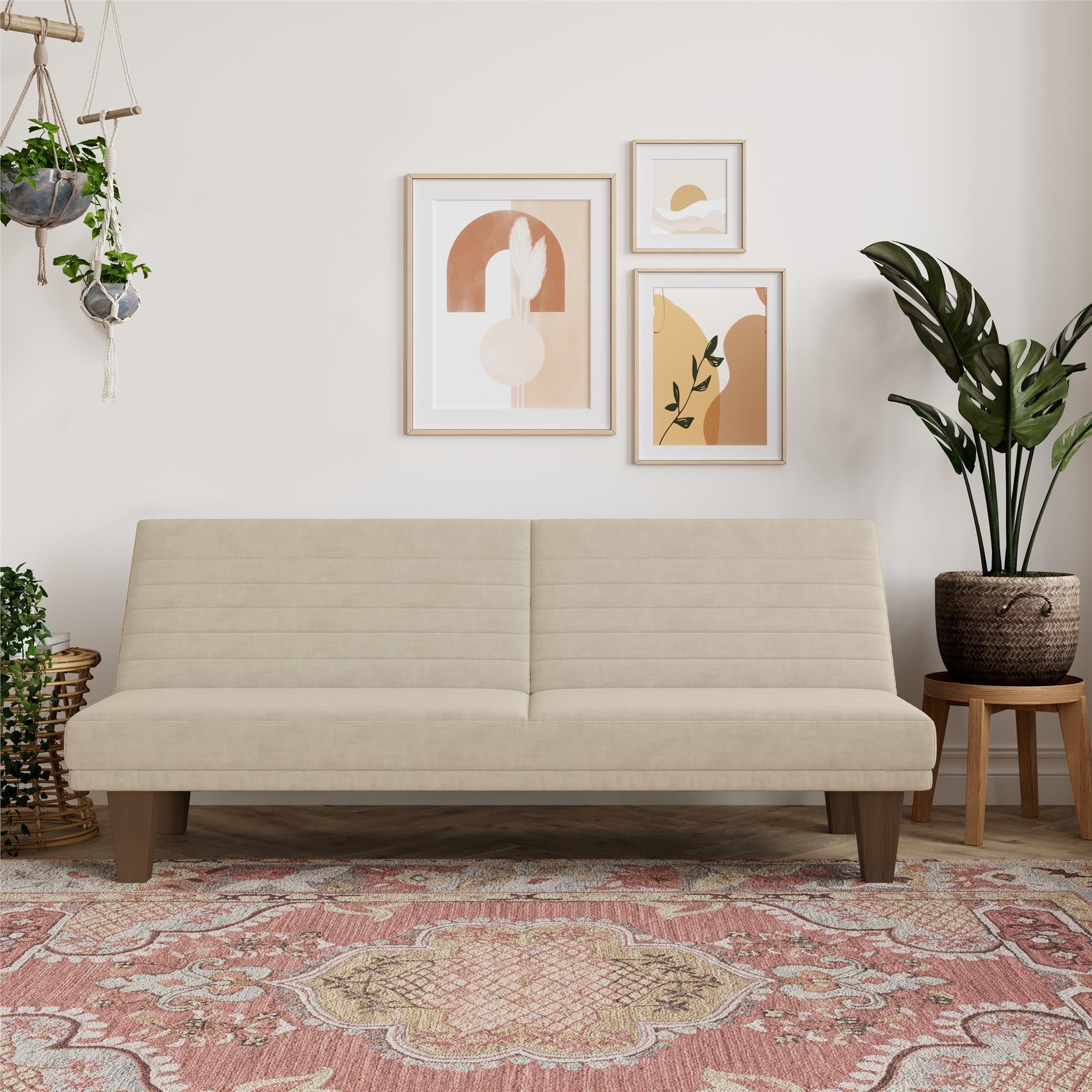 DHP Dillan Convertible Futon, Tan