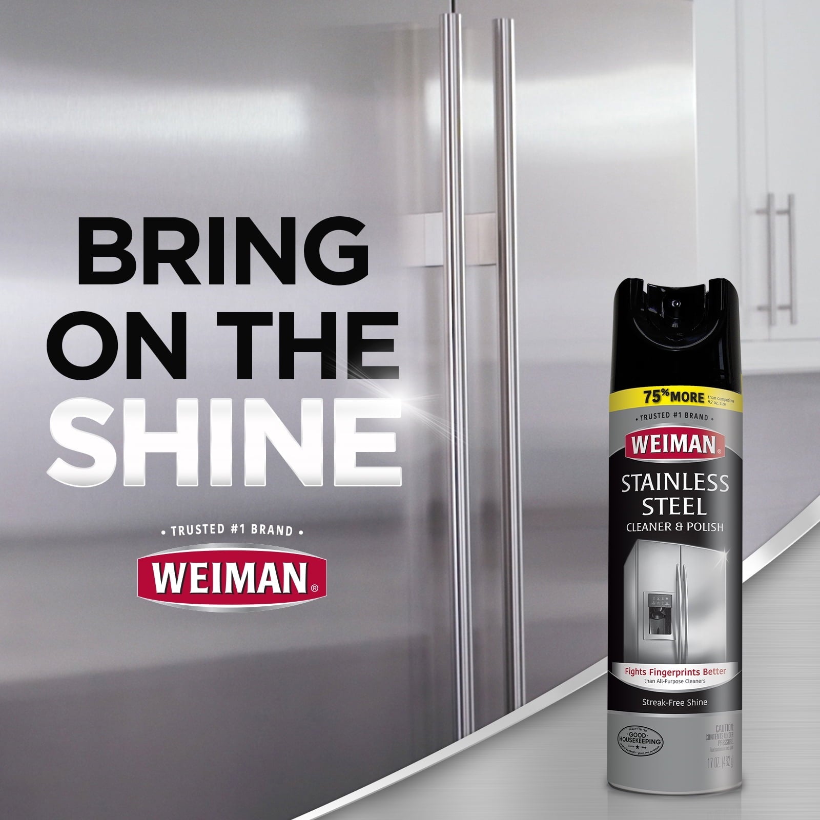 Weiman Stainless Steel Appliance Cleaner & Polish, 12 oz