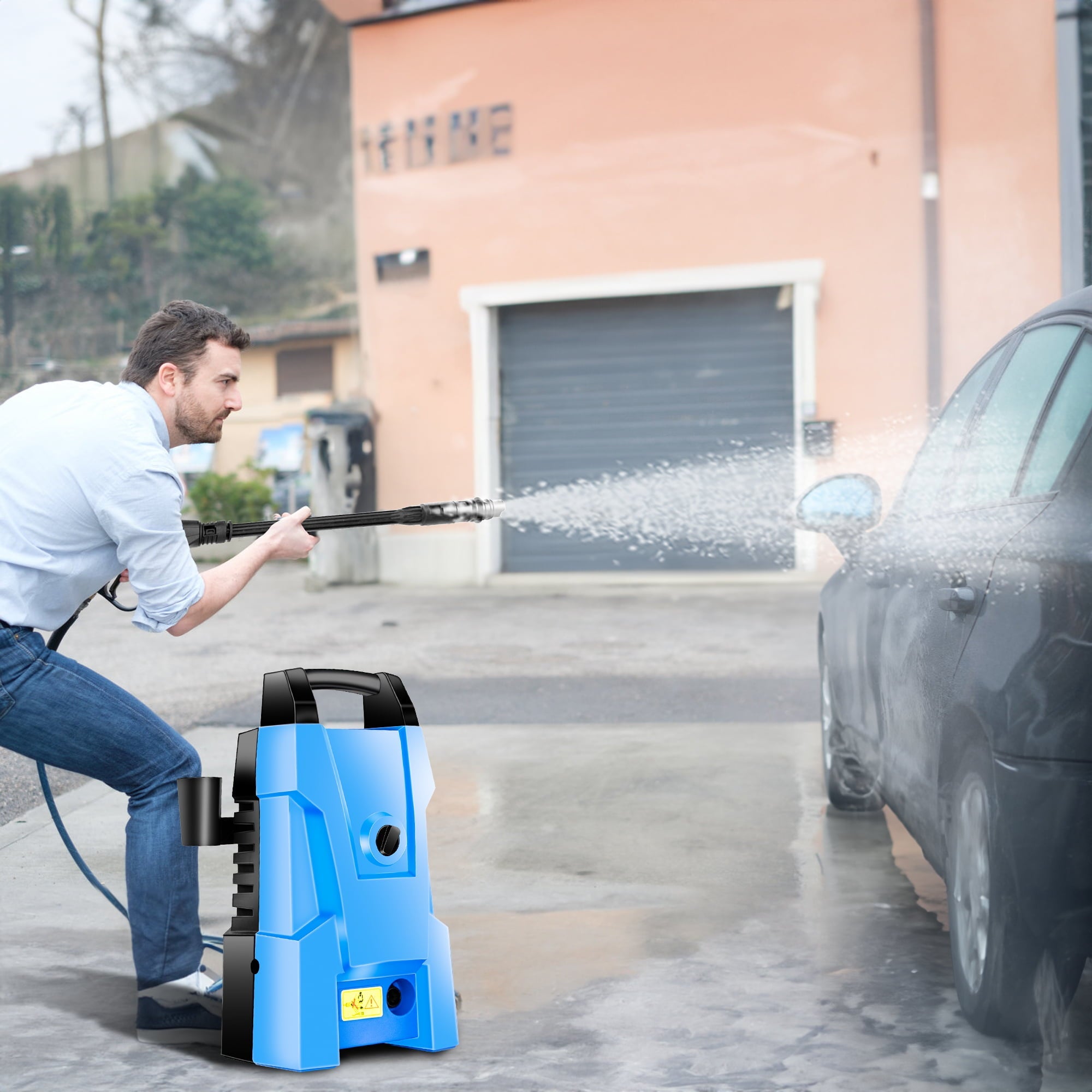 SUGIFT 2000-PSI 2.3-GPM Electric Pressure Washer 1800W High Pressure Washer Cleaner Machine