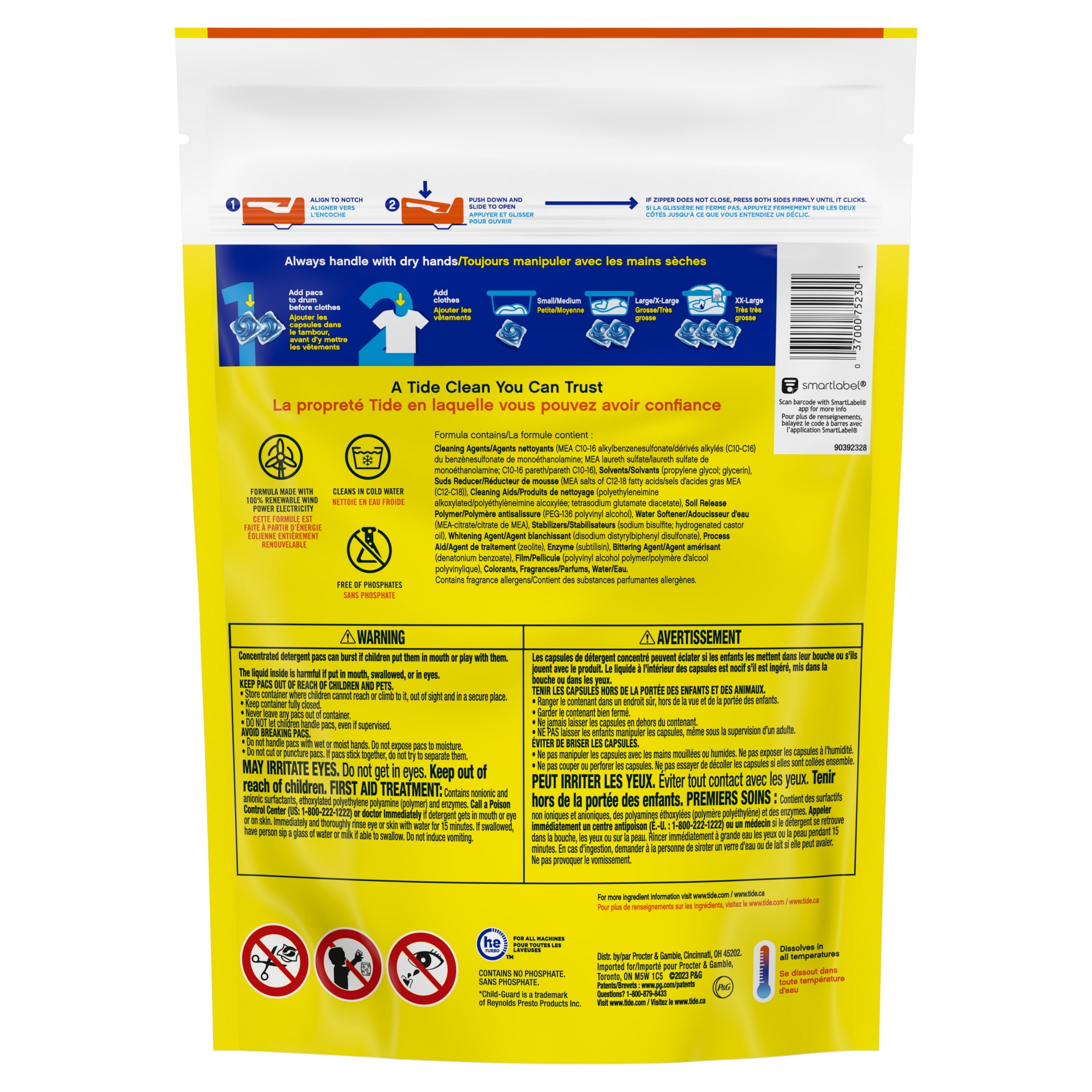 Tide Simply Pods Laundry Detergent Soap Packs, Refreshing Breeze, 43 Ct