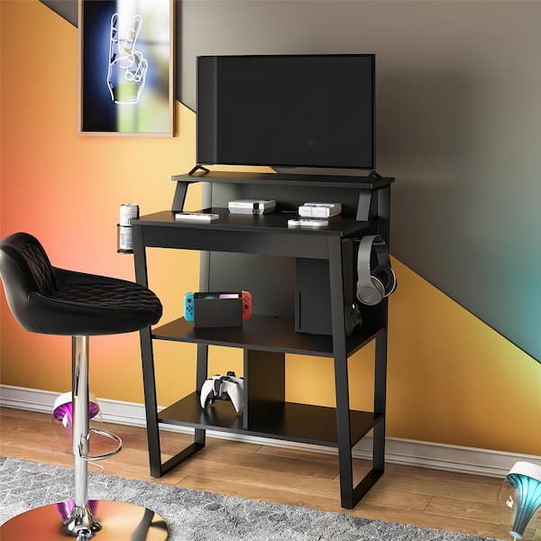 Genesis 30 in. Black Standing Gaming Desk/ Arcade Stand
