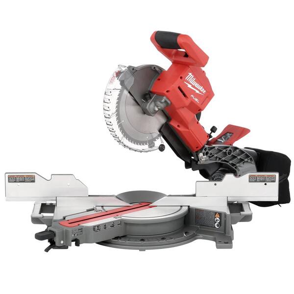 M18 FUEL 18V Lithium-Ion Brushless Cordless 10 in. Dual Bevel Sliding Compound Miter Saw with Stand (Tool-Only)