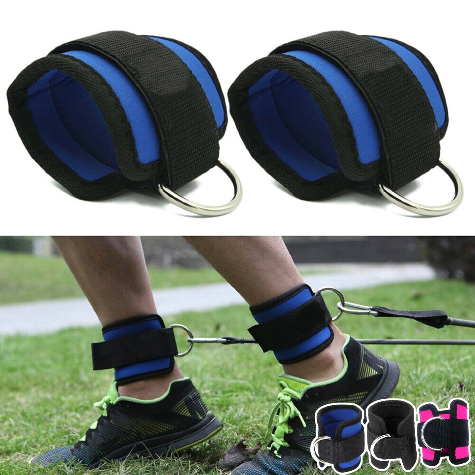 Jbhelth 2pcs Ankle Weights Adjustable Leg Wrist Strap Running Boxing Braclets Straps Gym Accessory New