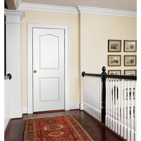 30 in. x 80 in. 2 Panel Princeton Primed Smooth Molded Composite MDF Interior Door Slab