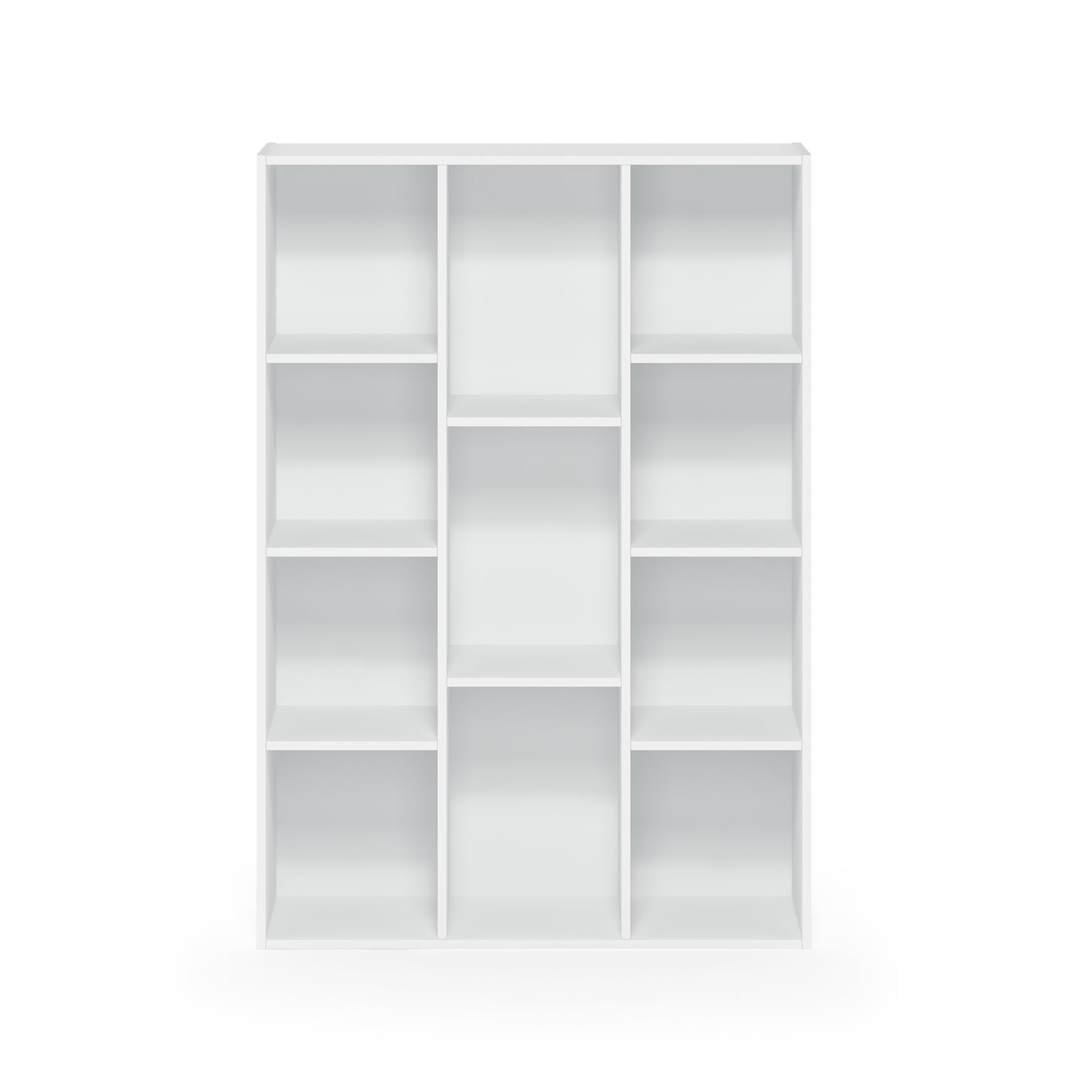 Furinno Luder 11-Cube Reversible Open Shelf Bookcase, White