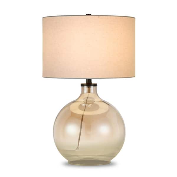 Laelia 24-3/4 in. Gold Luster Glass Table Lamp