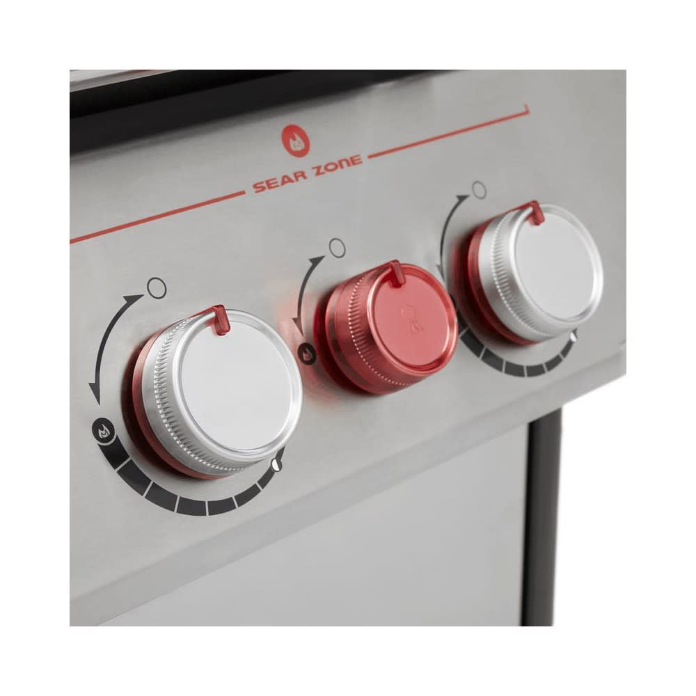 Weber Genesis Smart SX-335 3-Burner Propane Gas Grill in Stainless Steel with Side Burner