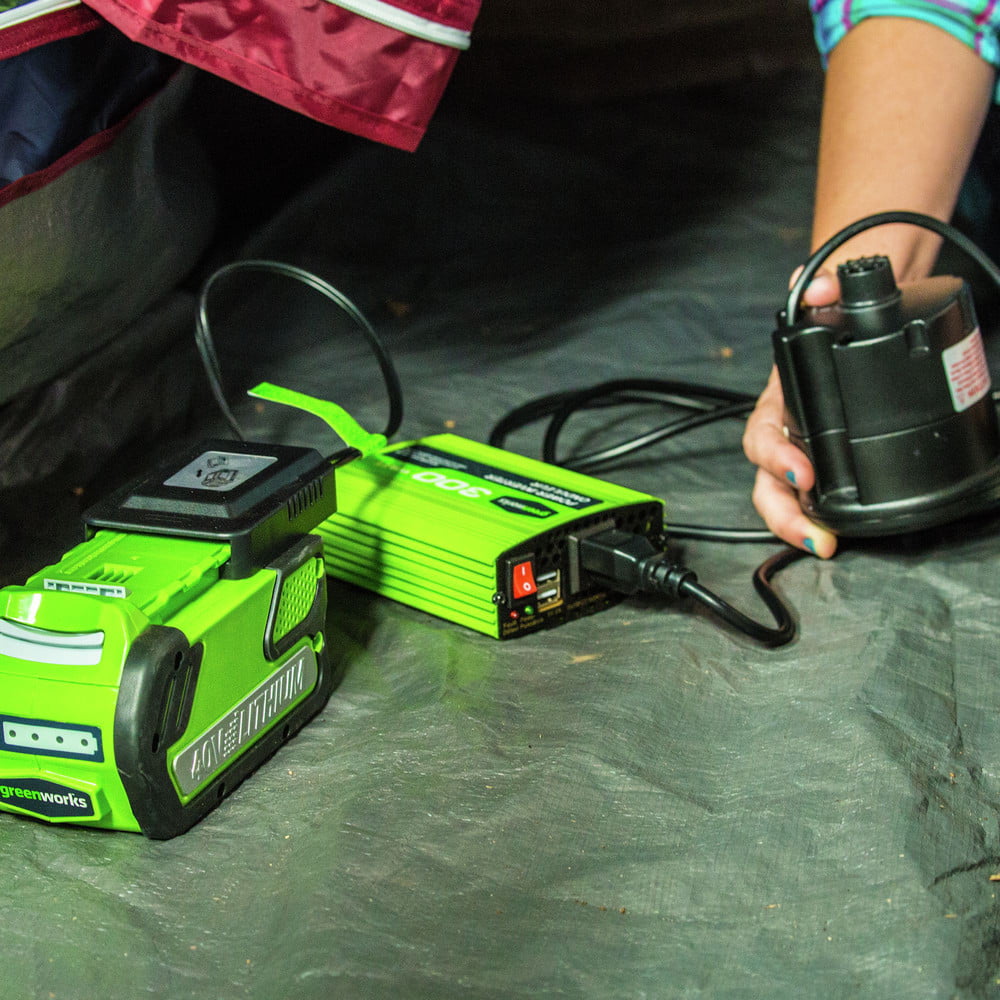 Greenworks 40V 300-Watt Power Inverter, Battery Not Included, 2912902