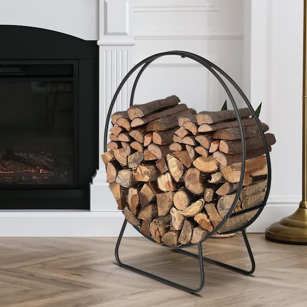 24 in. Heavy-Duty Round Firewood Rack