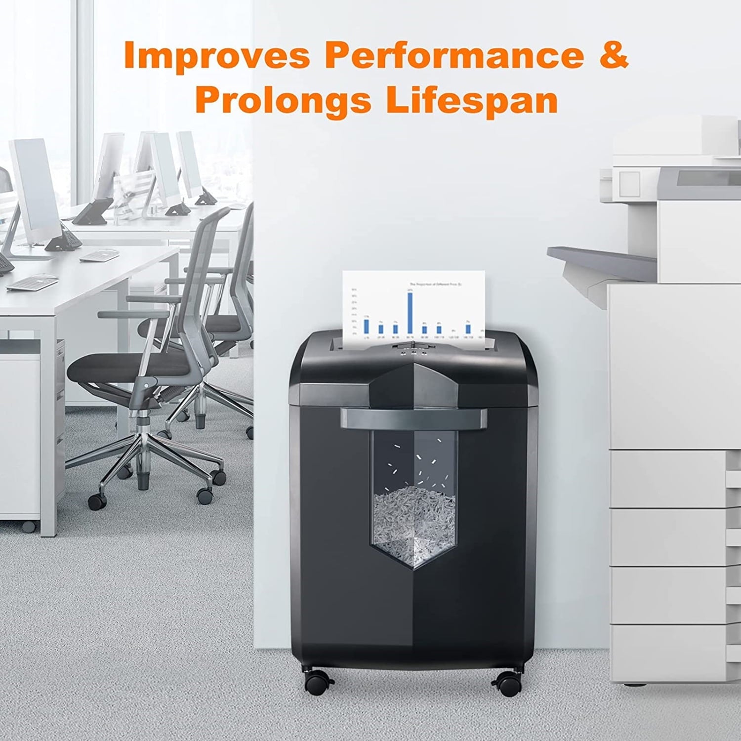 Bonsaii Paper Shredder Sharpening & Lubricant Sheets,24-Pack (8.7 x 7.9 inch/Piece)