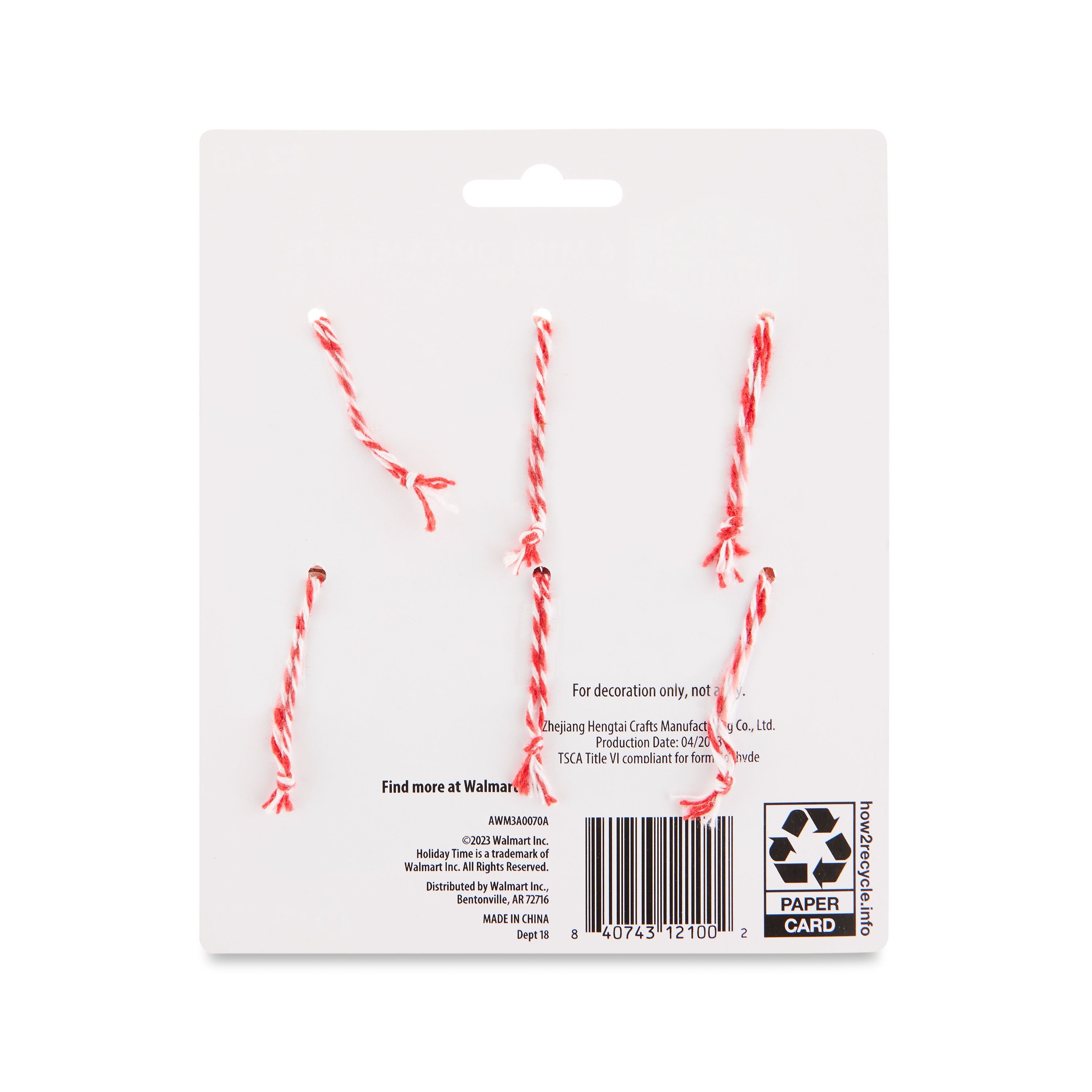 Gingerbread Mini Tree with Sprinkle Ornament,6 Count, by Holiday Time