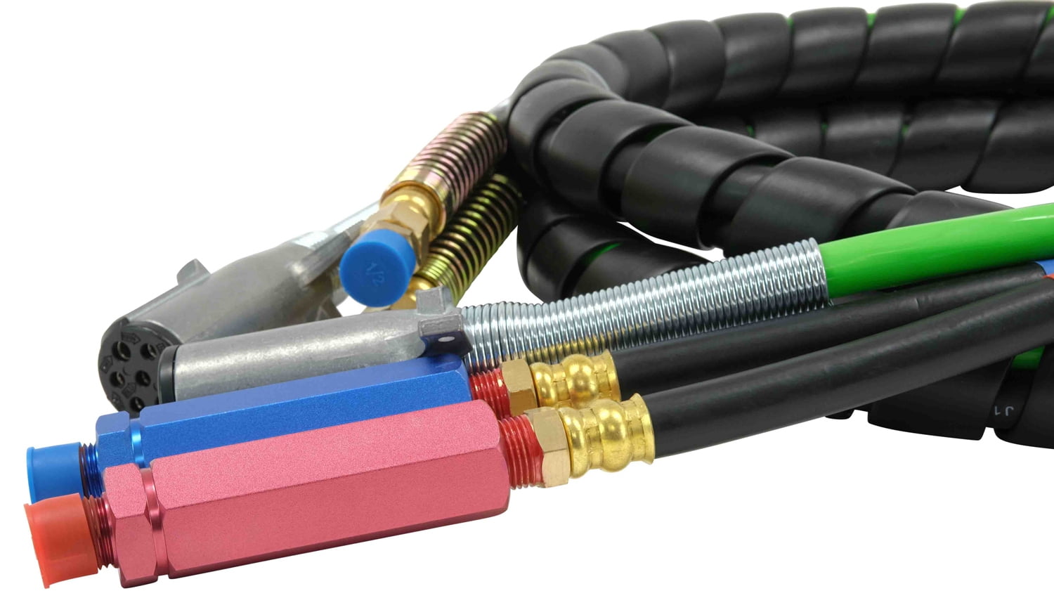 Mytee Products 3-in-One Rubber Air Hose Electrical Cable Wrap 12' Air Line Hose