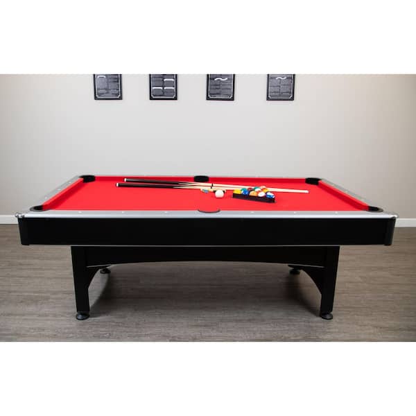 Maverick 7 ft. Pool and Table Tennis Multi Game Set with Cues, Paddles and Balls