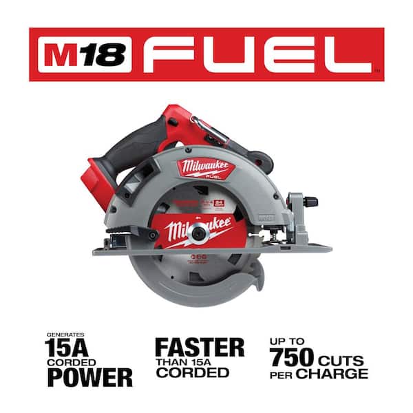 M18 FUEL 18V Lithium-Ion Brushless Cordless 7-1/4 in. Circular Saw & Tower Light w/(2) 6.0Ah Batteries