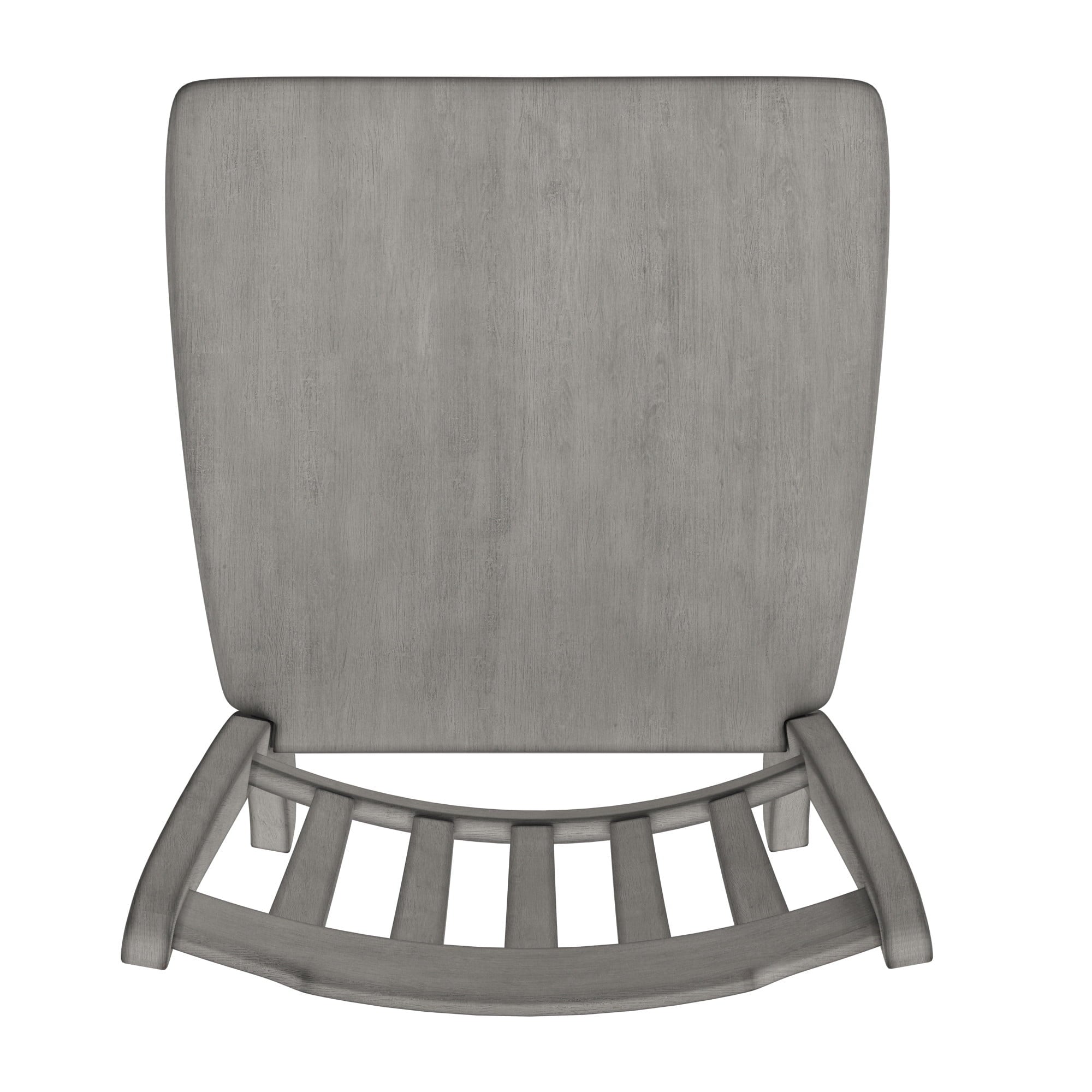 Weston Home Farmhouse Slat Back Wood Dining Chairs, Set of 2, Antique Grey Finish