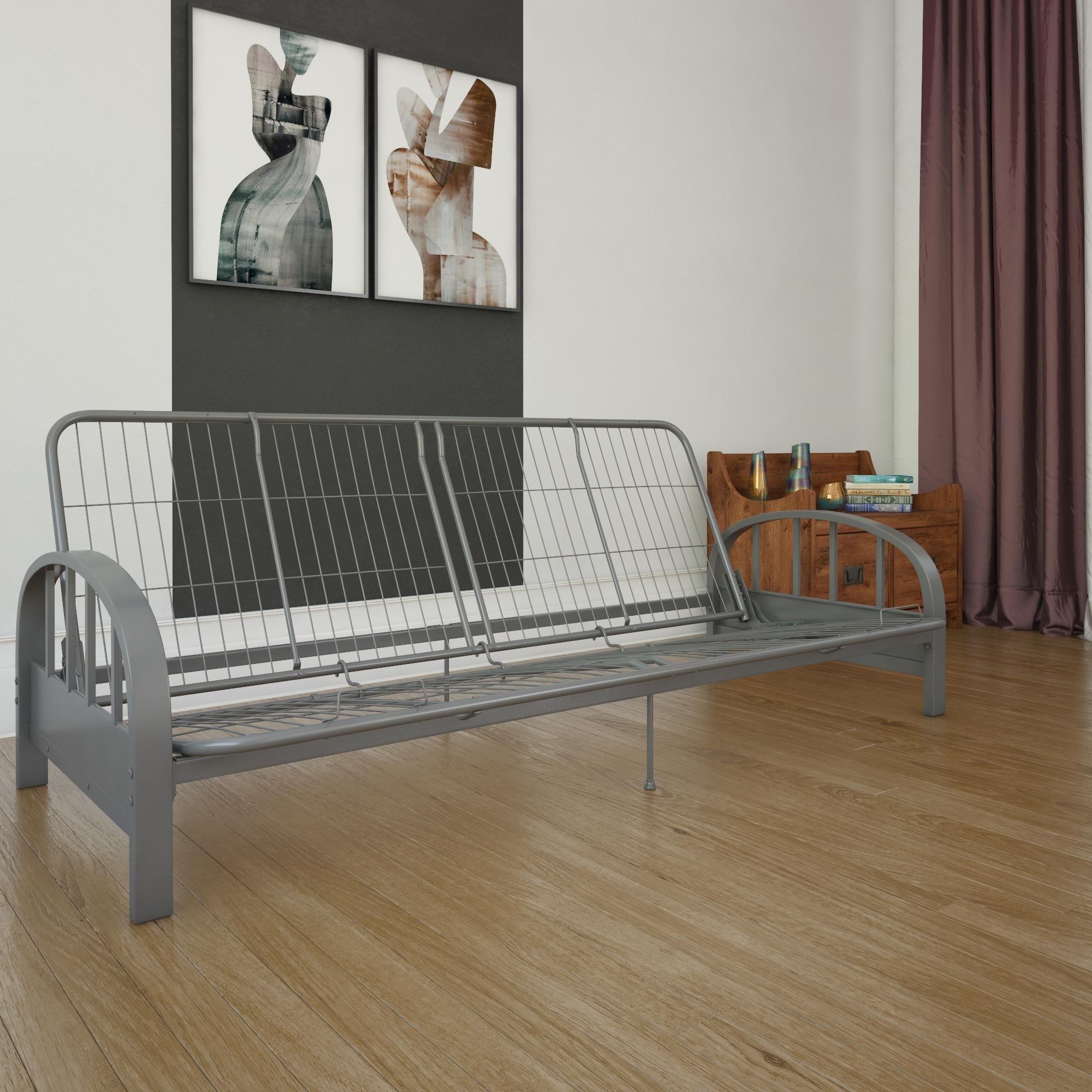 DHP Aiden Futon Frame, Silver