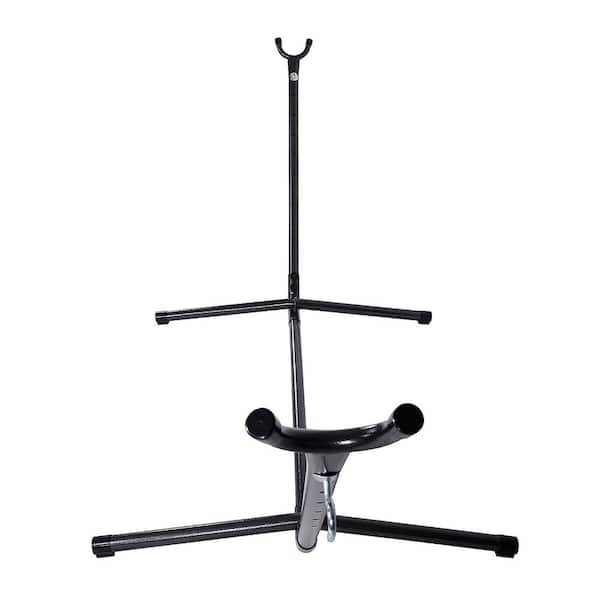 9 ft. Metal Heavy-Duty Hammock Stand Only in Black