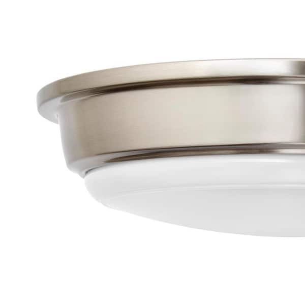 Savannah 13 in. Brushed Nickel Selectable LED Flush Mount