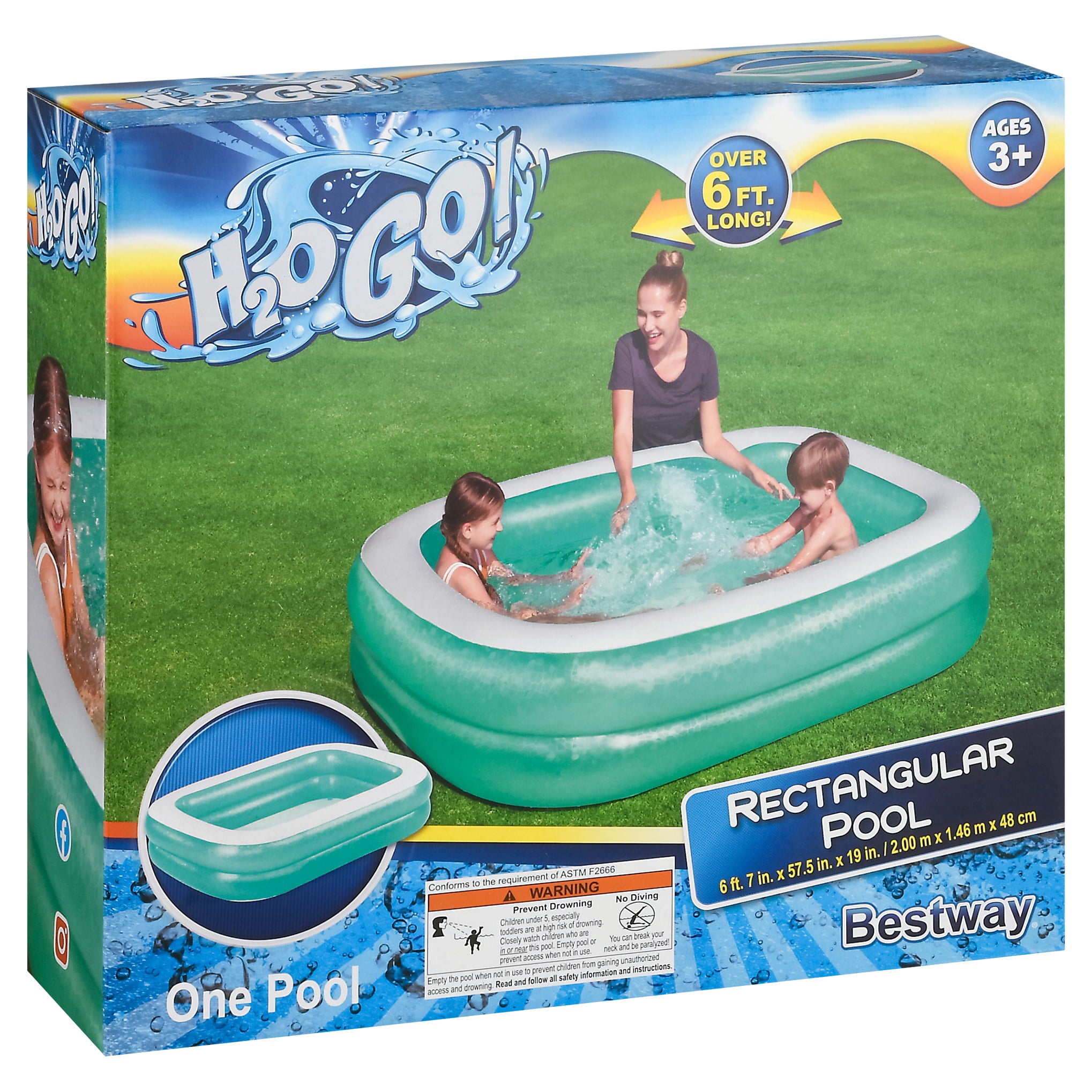 H2ogo! Bestway Rectangle Pool 79