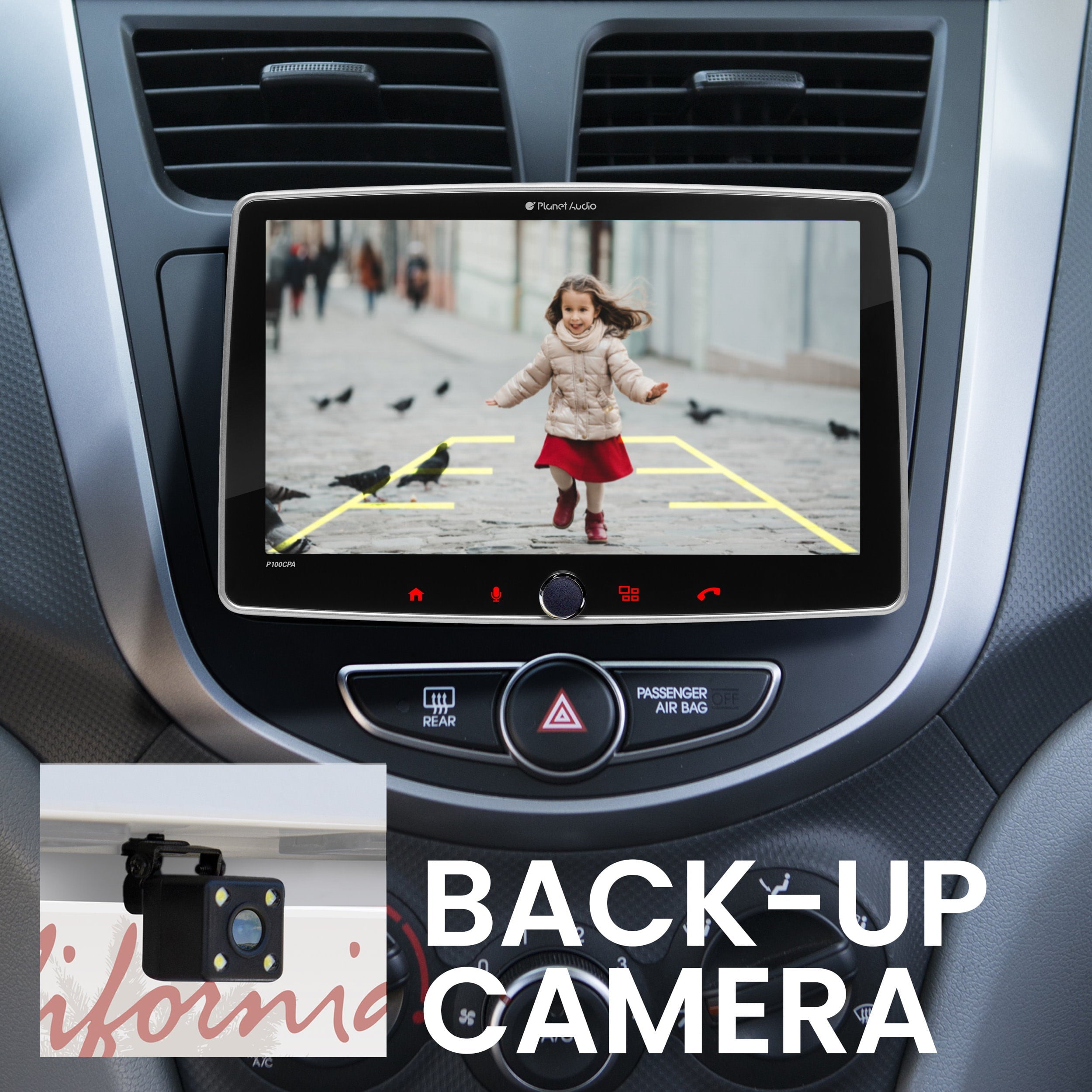 Planet Audio P100CPAC Apple CarPlay Android Auto Car Audio Stereo System