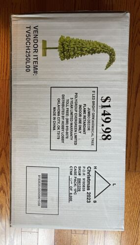 Hobby Lobby Grinch Christmas Tree 5' LED Bright Green Whimsical Indoor (New)