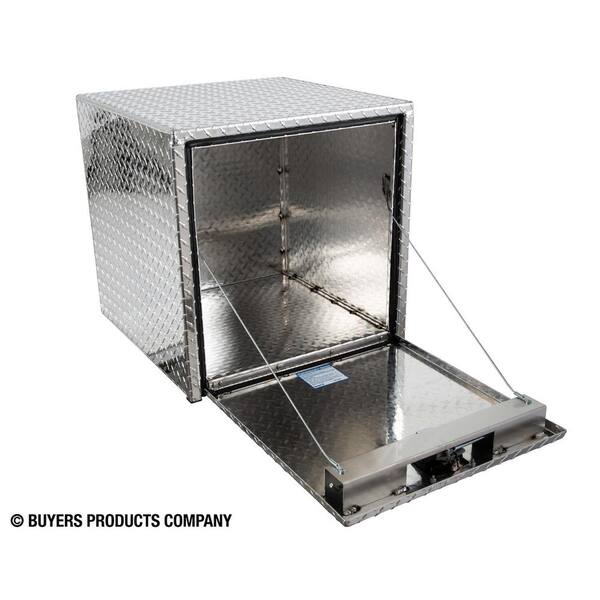 24 in. x 24 in. x 24 in. Diamond Plate Tread Aluminum Underbody Truck Tool Box
