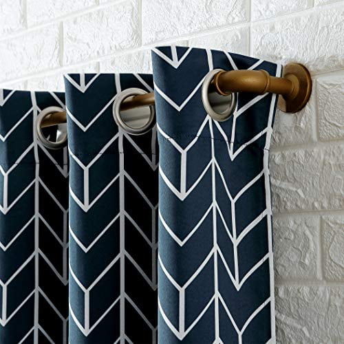 Sun Zero Kenwood Chevron Blackout Grommet Curtain Panel, 40