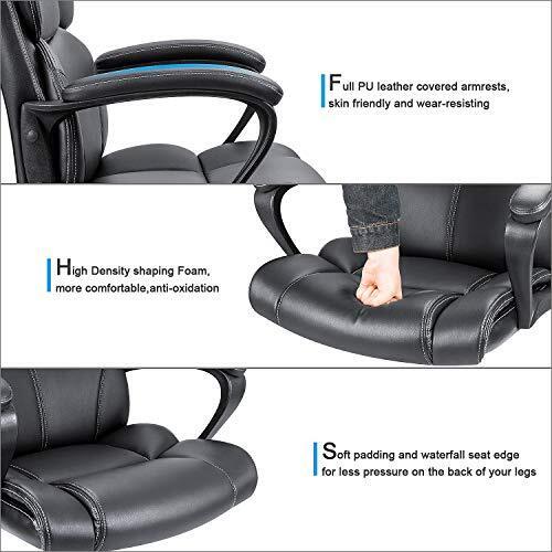 Mid Back Executive Office Chair Swivel Computer Task Chair with Armrests,Ergo.<wbr/>..