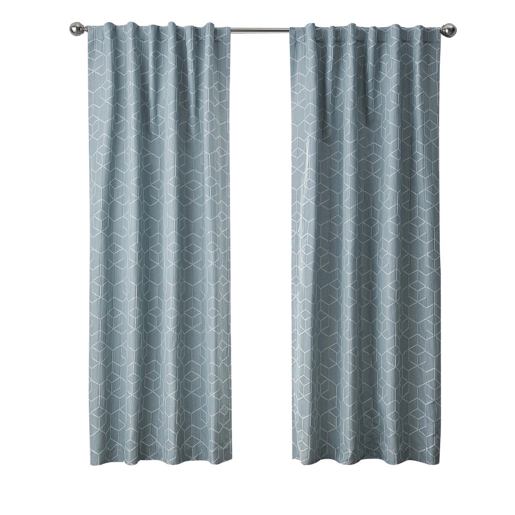 Better Homes & Gardens Blackout Geometric Single Curtain Panel, 50