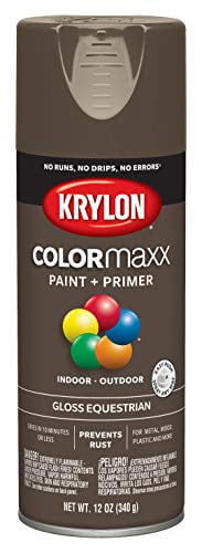 Krylon K05518007 COLORmaxx Spray Paint + Primer, Gloss Equestrian, 12-oz. - Quantity 1