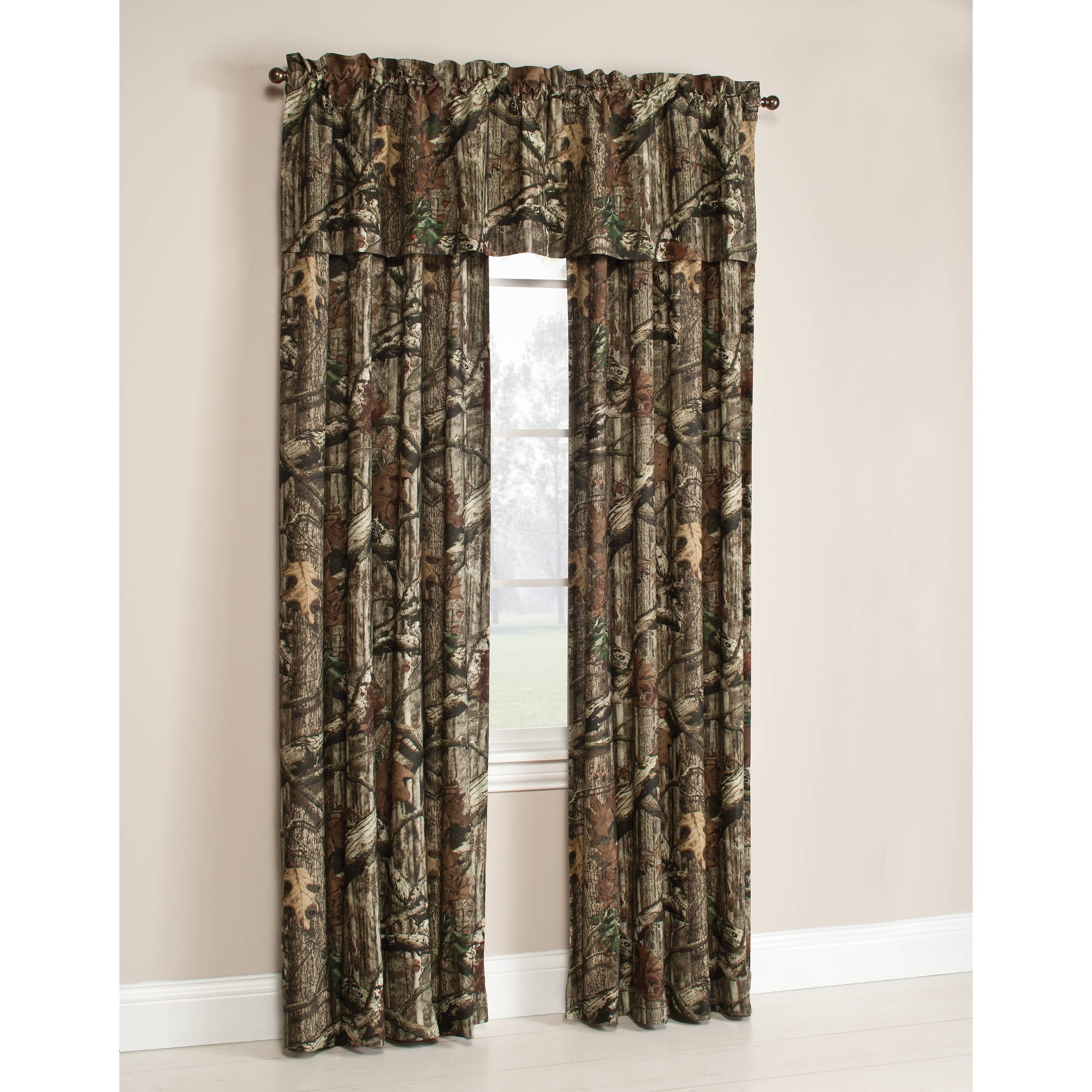 Mossy Oak Break-up Infinity Camouflage Print Curtain Pair, 84 inch, Set of (2)